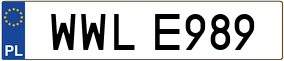 Trailer License Plate
